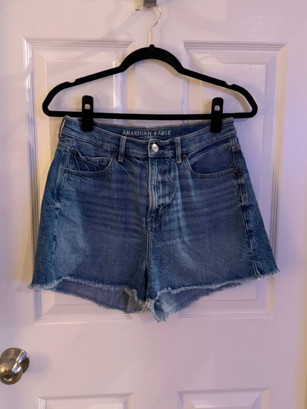 American Eagle Highest Rise 90's Boyfriend Short Denim / Jean Size 10 Midi
